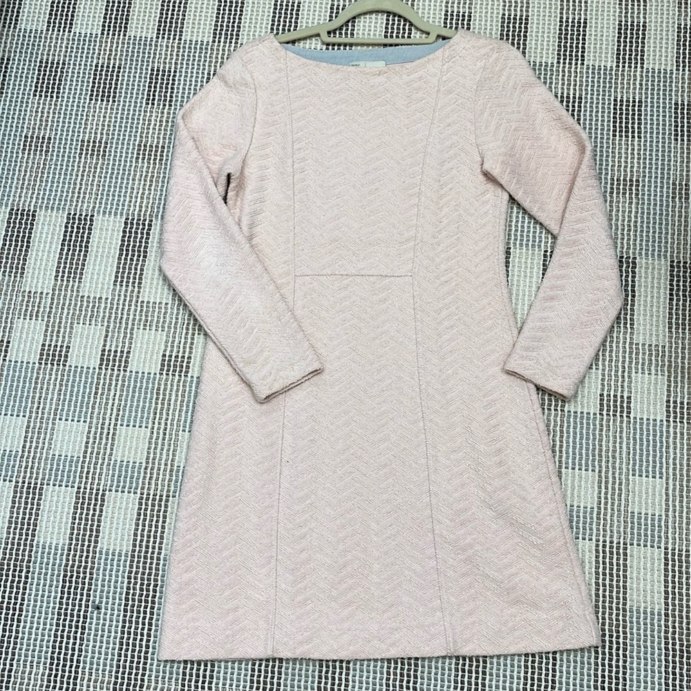 Anthropologie pink knit dress